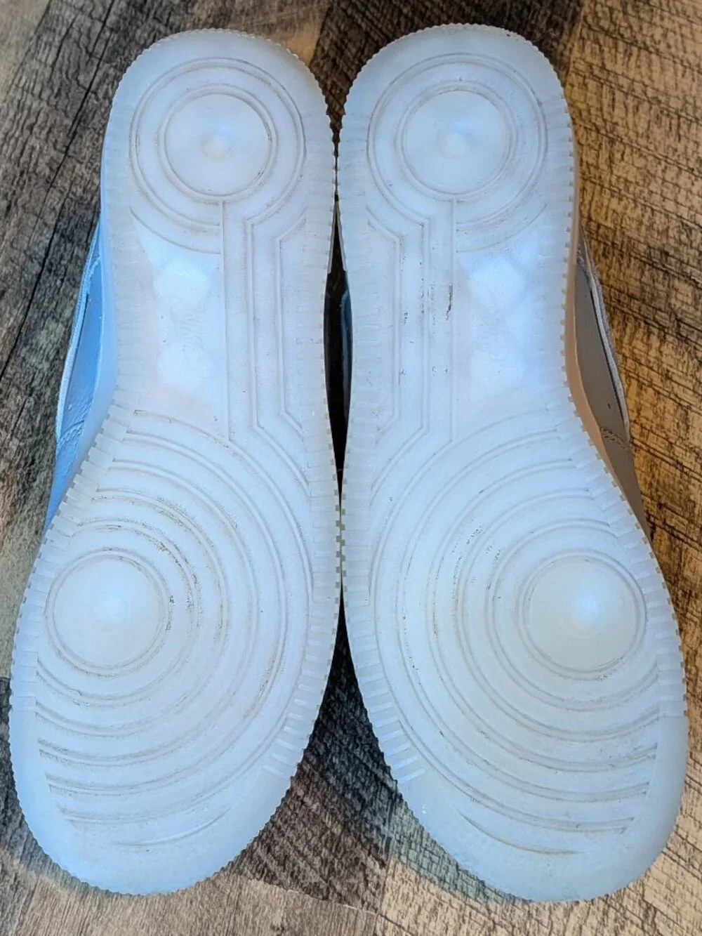 Nike Air Force 1 Low By You Sneakers Custom Gray Clear Shoes